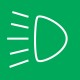 896648 - Green high beam decal suit 444 series switch. (1pc)